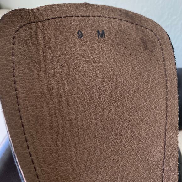 Gee'WaWa Motorcycle Biker Boots Mid Calf Black Leather Harness Straps Women 9 M - Picture 16 of 16